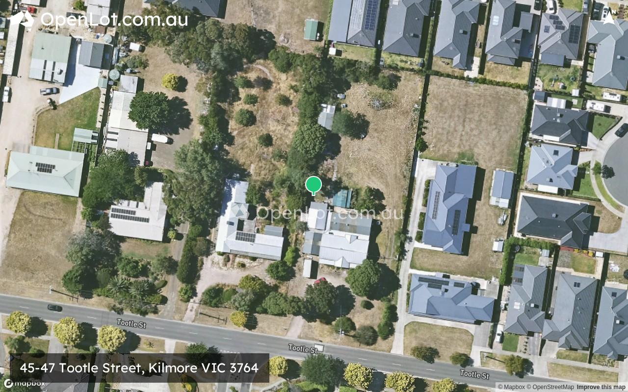Satellite image for 45-47 Tootle Street, Kilmore VIC 3764