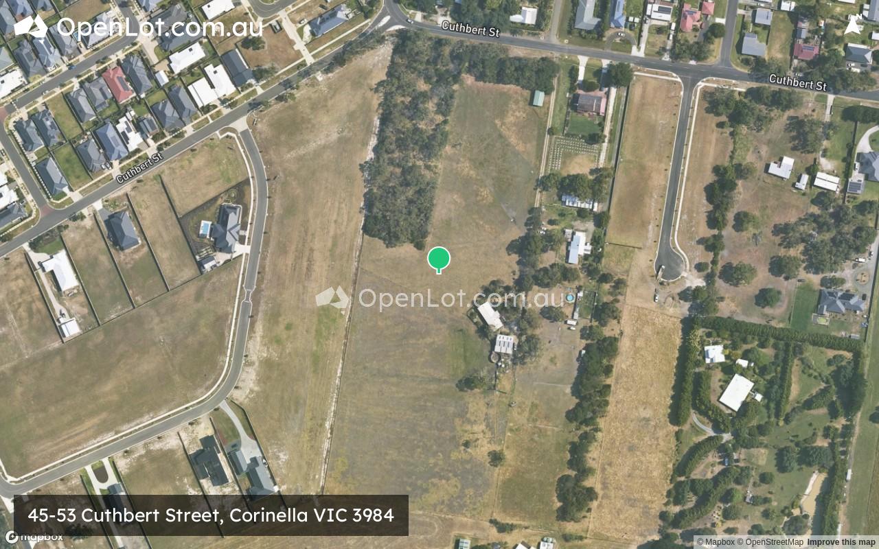 Satellite image for 45-53 Cuthbert Street, Corinella VIC 3984