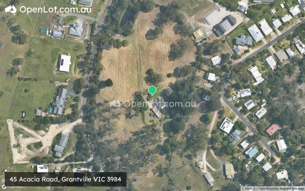 Satellite image for 45 Acacia Road, Grantville VIC 3984