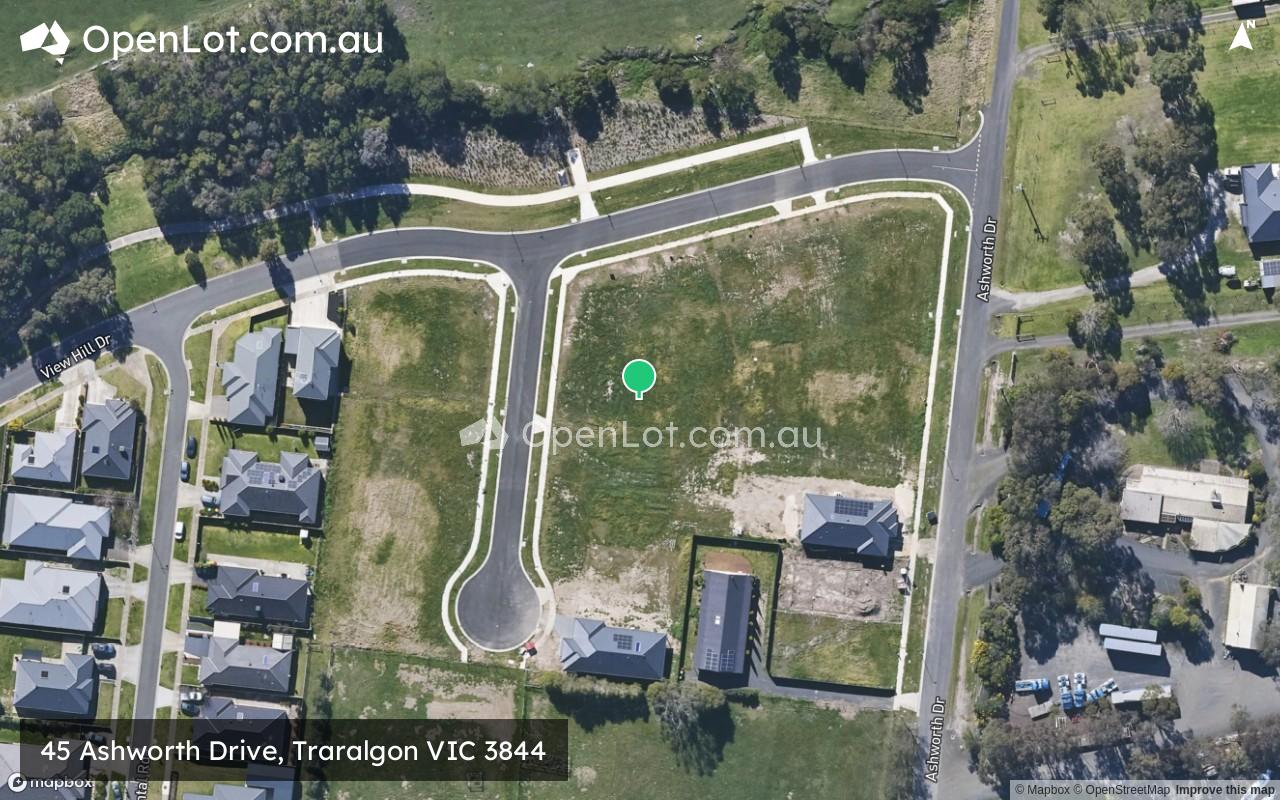 Satellite image for 45 Ashworth Drive, Traralgon VIC 3844