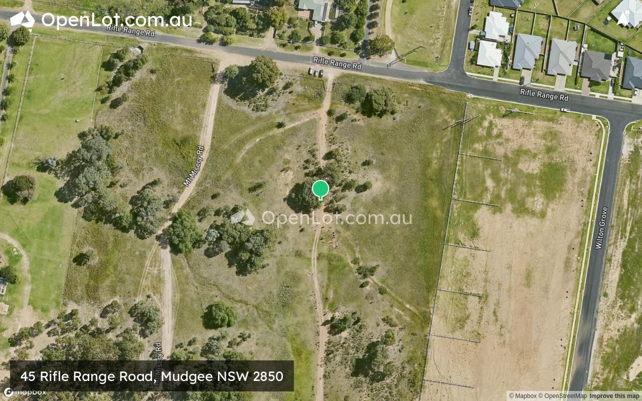 Satellite image for 45 Rifle Range Road, Mudgee NSW 2850