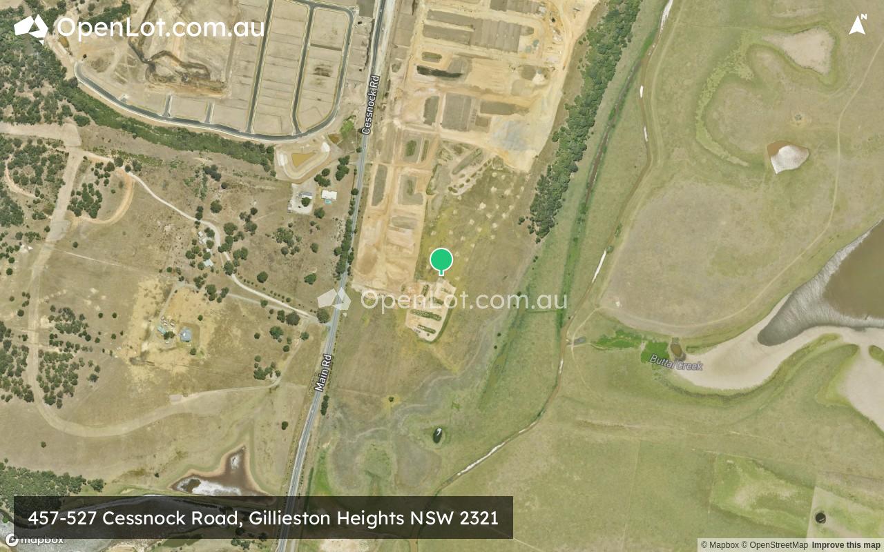 Satellite image for 457-527 Cessnock Road, Gillieston Heights NSW 2321