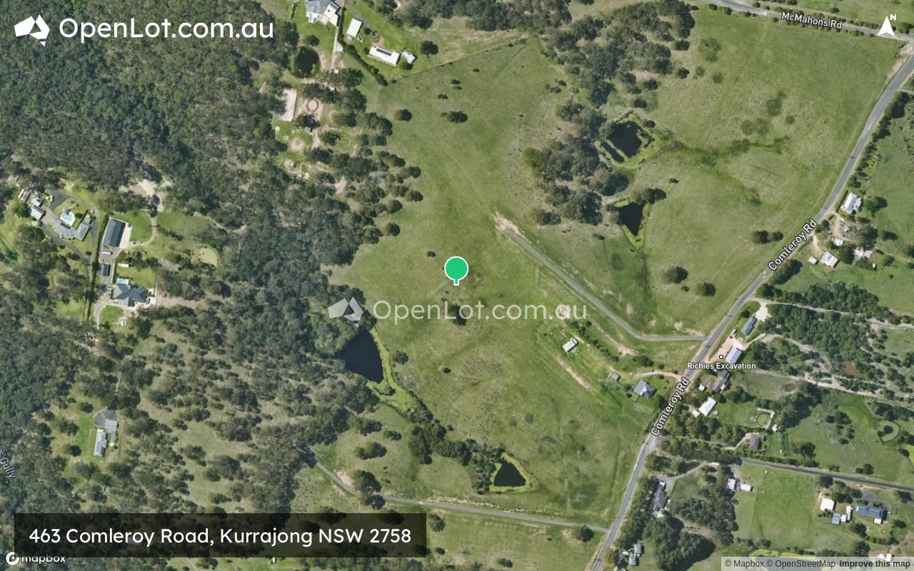 Satellite image for 463 Comleroy Road, Kurrajong NSW 2758