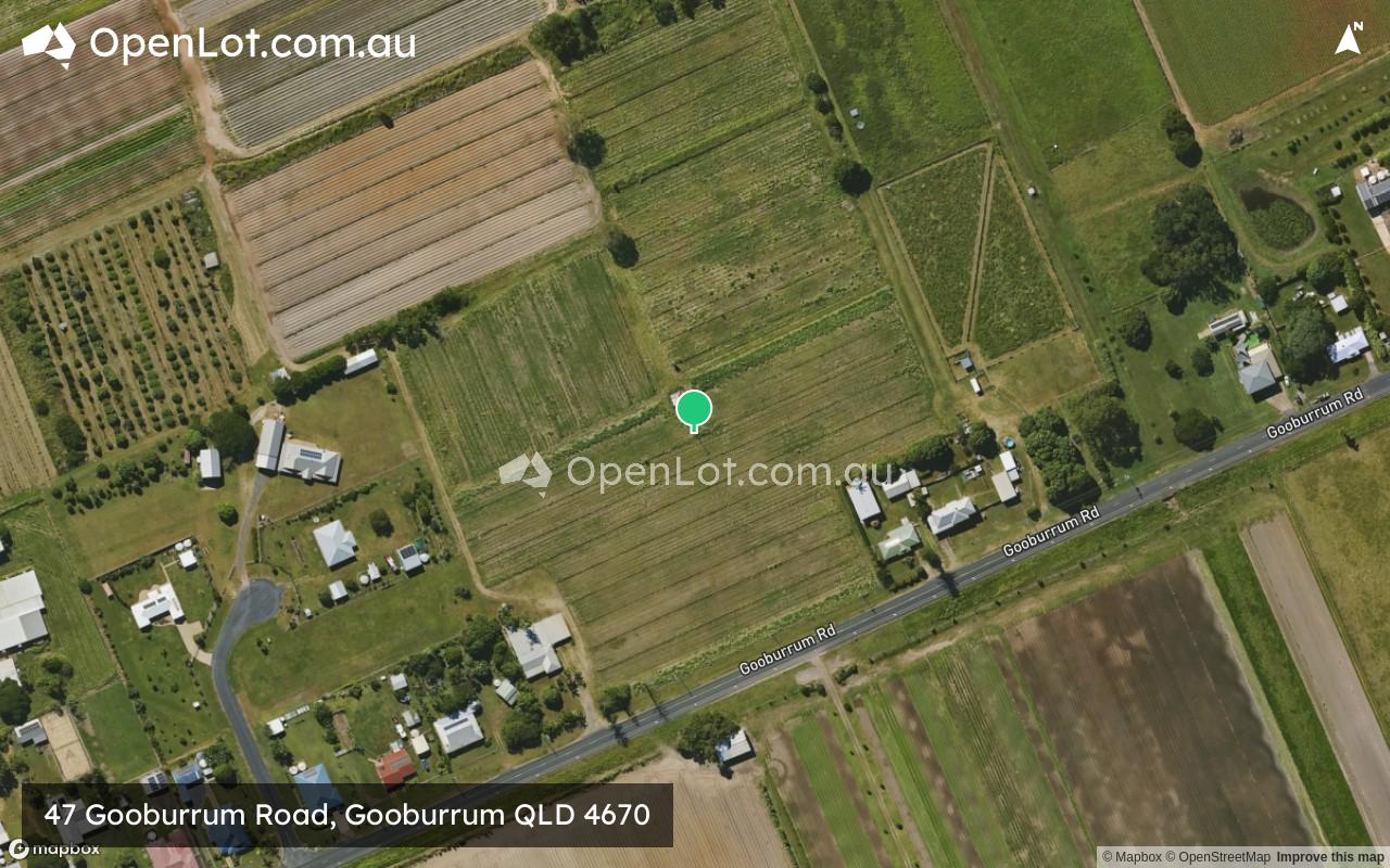 Satellite image for 47 Gooburrum Road, Gooburrum QLD 4670