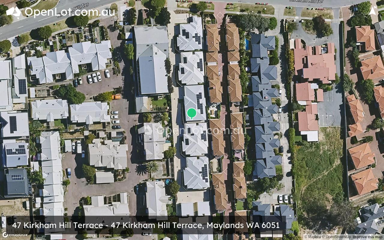 Satellite image for 47 Kirkham Hill Terrace - 47 Kirkham Hill Terrace, Maylands WA 6051