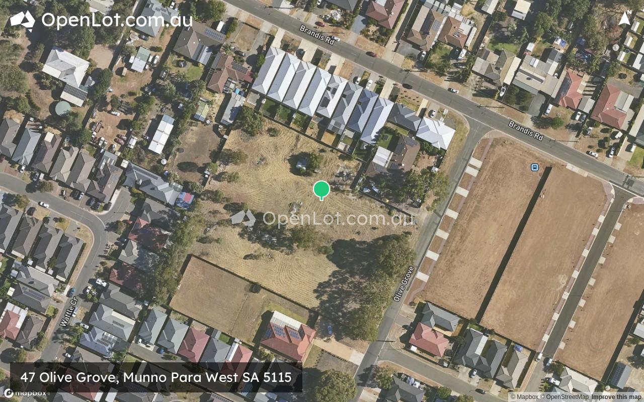 Satellite image for 47 Olive Grove, Munno Para West SA 5115