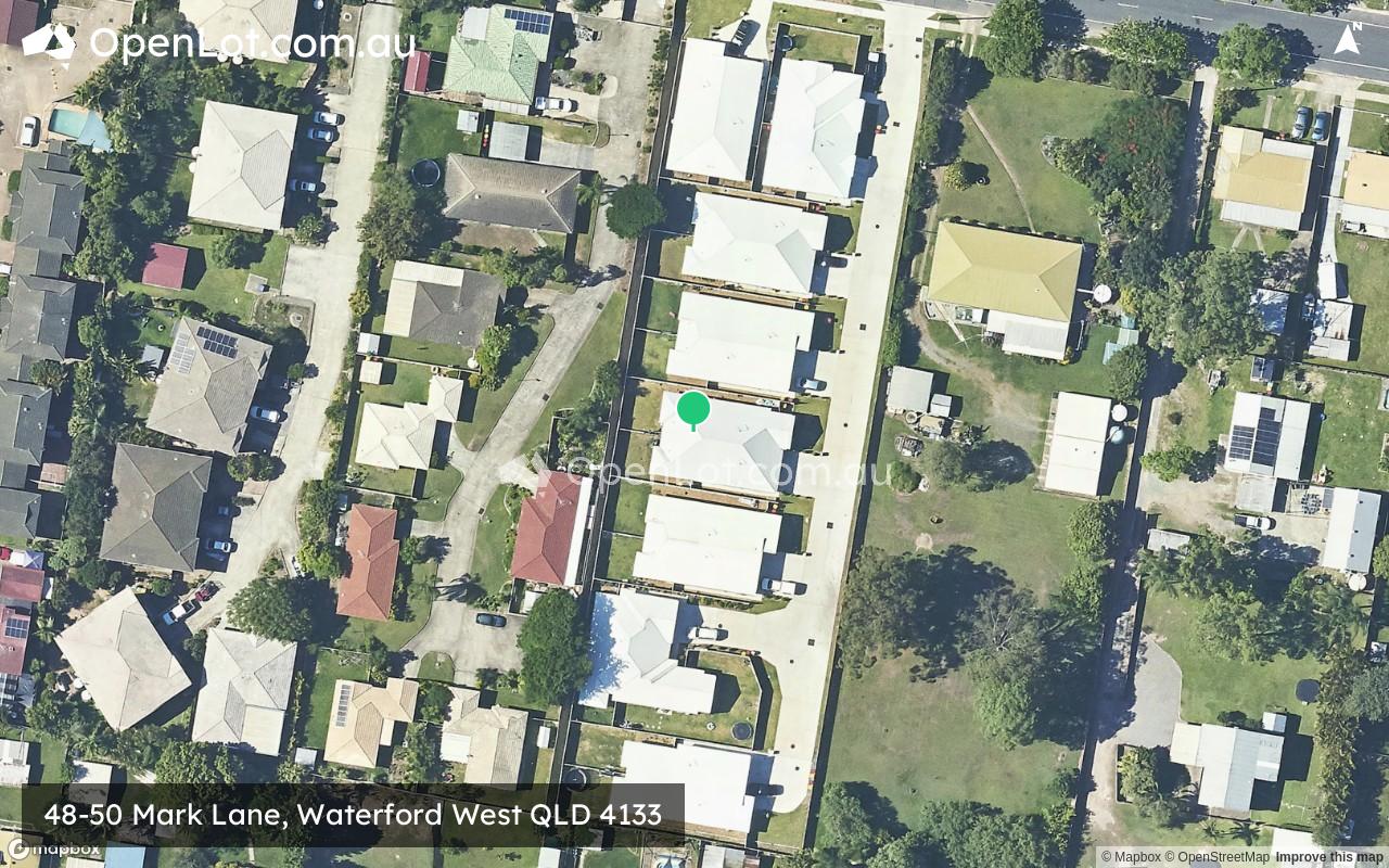 Satellite image for 48-50 Mark Lane, Waterford West QLD 4133