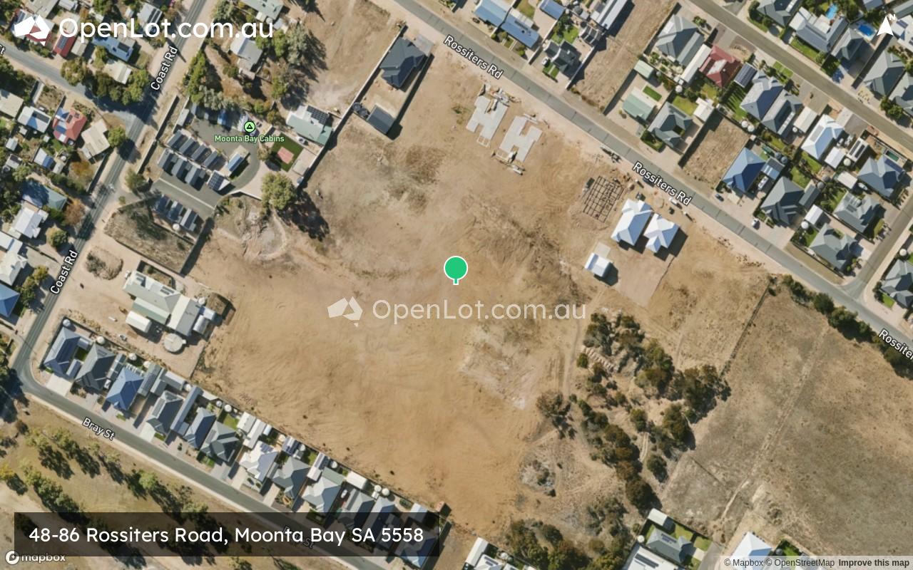Satellite image for 48-86 Rossiters Road, Moonta Bay SA 5558