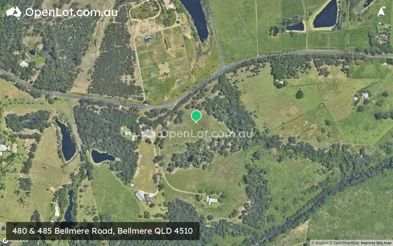 Satellite image for 480 & 485 Bellmere Road, Bellmere QLD 4510