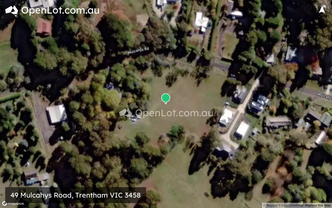 Satellite image for 49 Mulcahys Road, Trentham VIC 3458