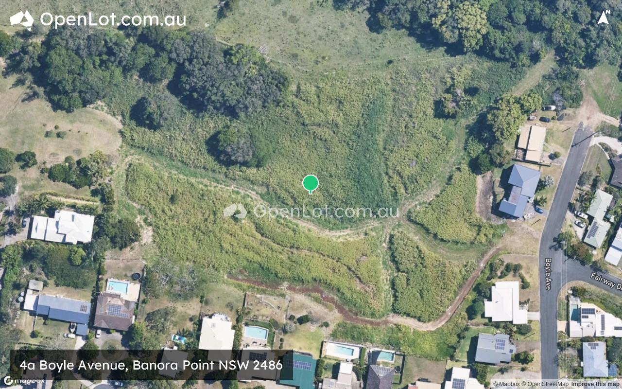 Satellite image for 4a Boyle Avenue, Banora Point NSW 2486