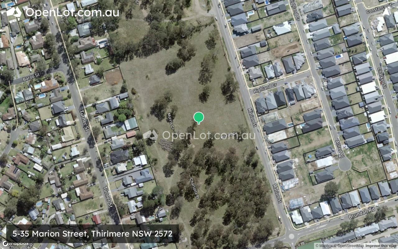 Satellite image for 5-35 Marion Street, Thirlmere NSW 2572