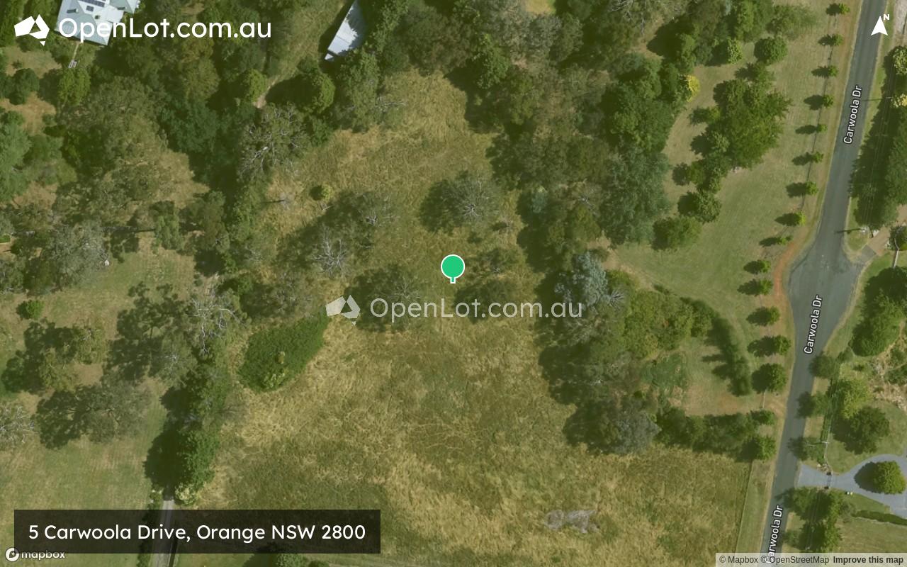 Satellite image for 5 Carwoola Drive, Orange NSW 2800