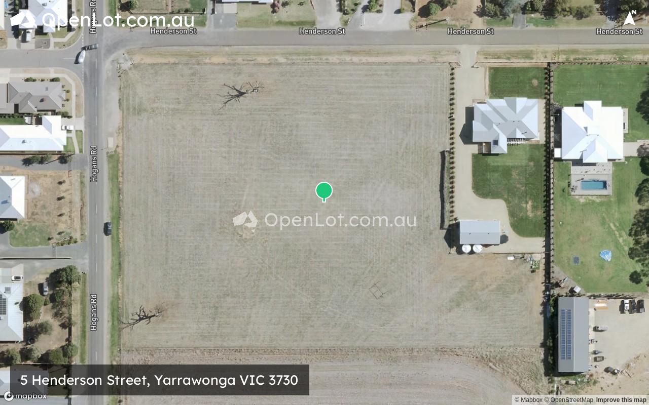 Satellite image for 5 Henderson Street, Yarrawonga VIC 3730