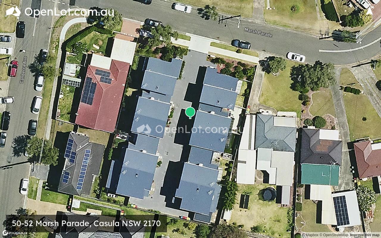 Satellite image for 50-52 Marsh Parade, Casula NSW 2170