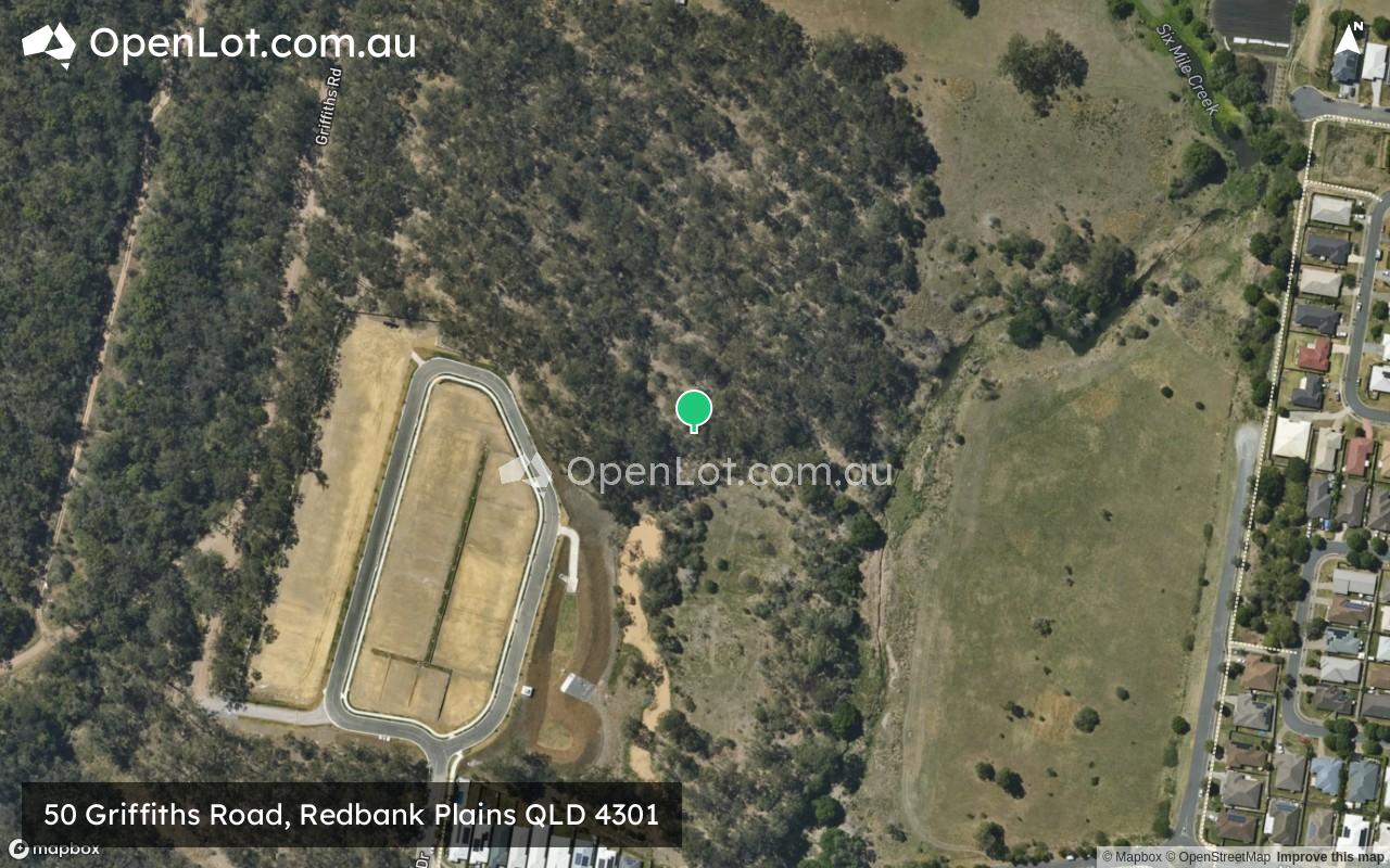 Satellite image for 50 Griffiths Road, Redbank Plains QLD 4301