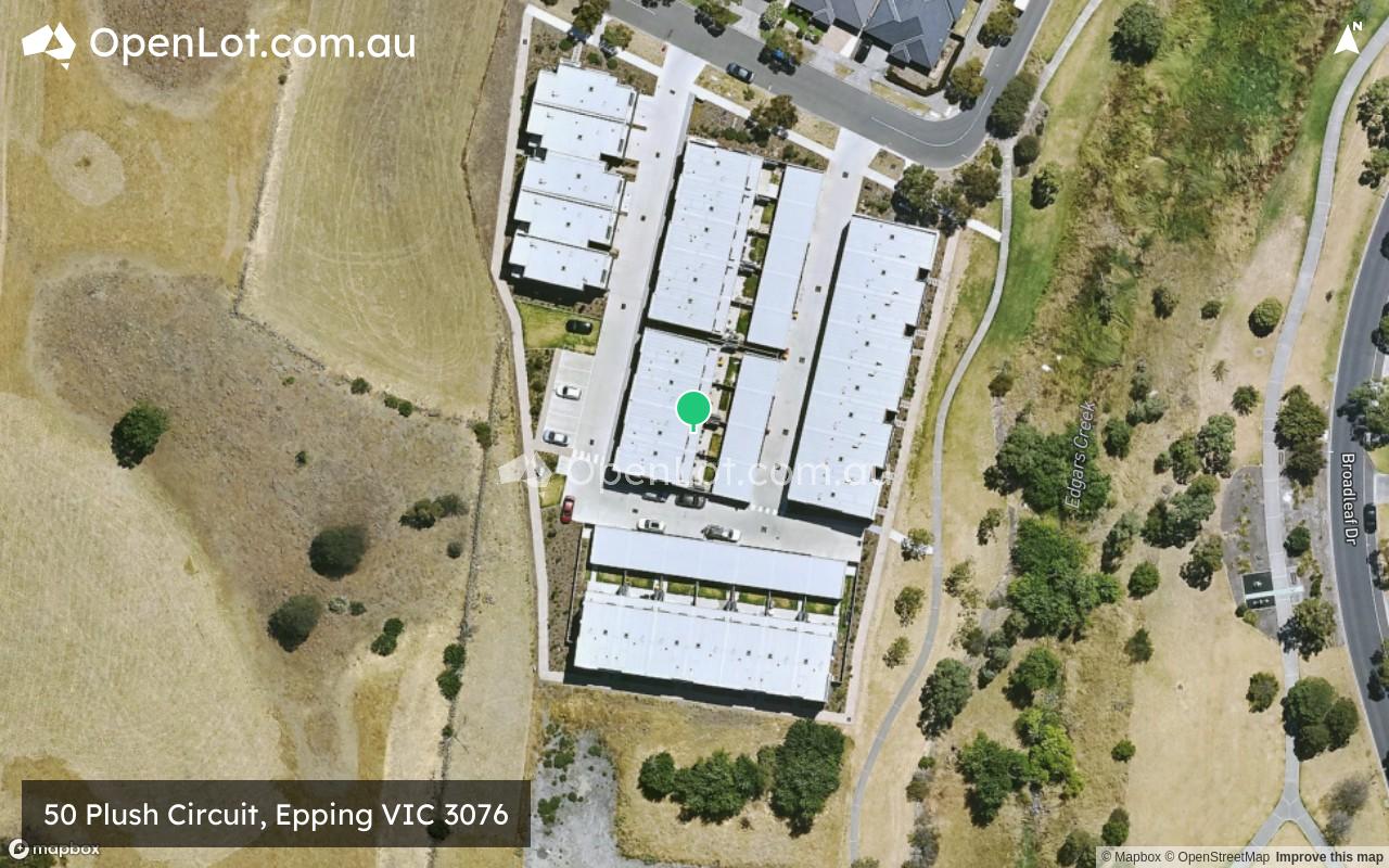 Satellite image for 50 Plush Circuit, Epping VIC 3076