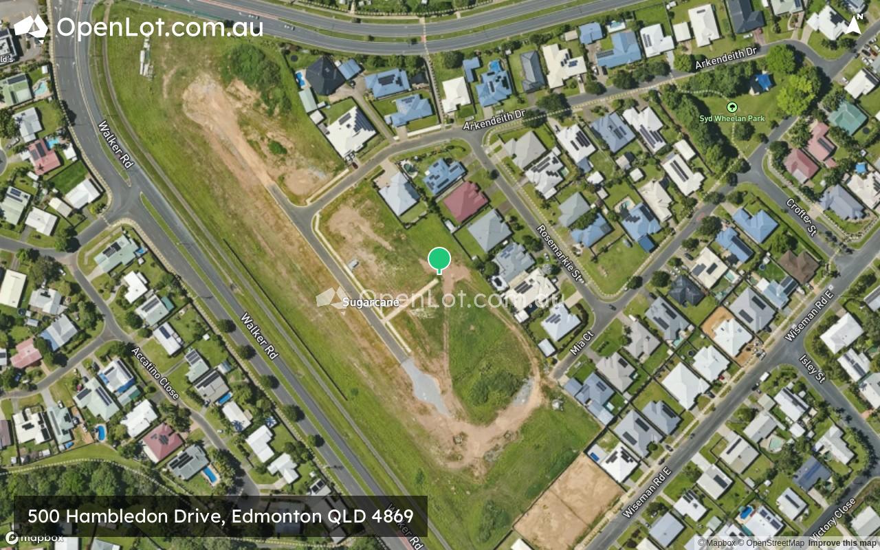 Satellite image for 500 Hambledon Drive, Edmonton QLD 4869