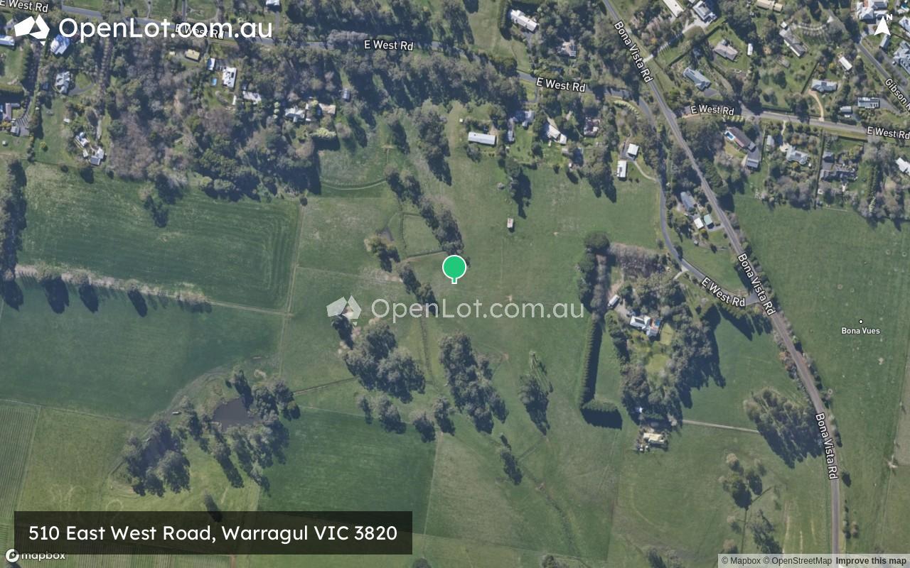 Satellite image for 510 East West Road, Warragul VIC 3820