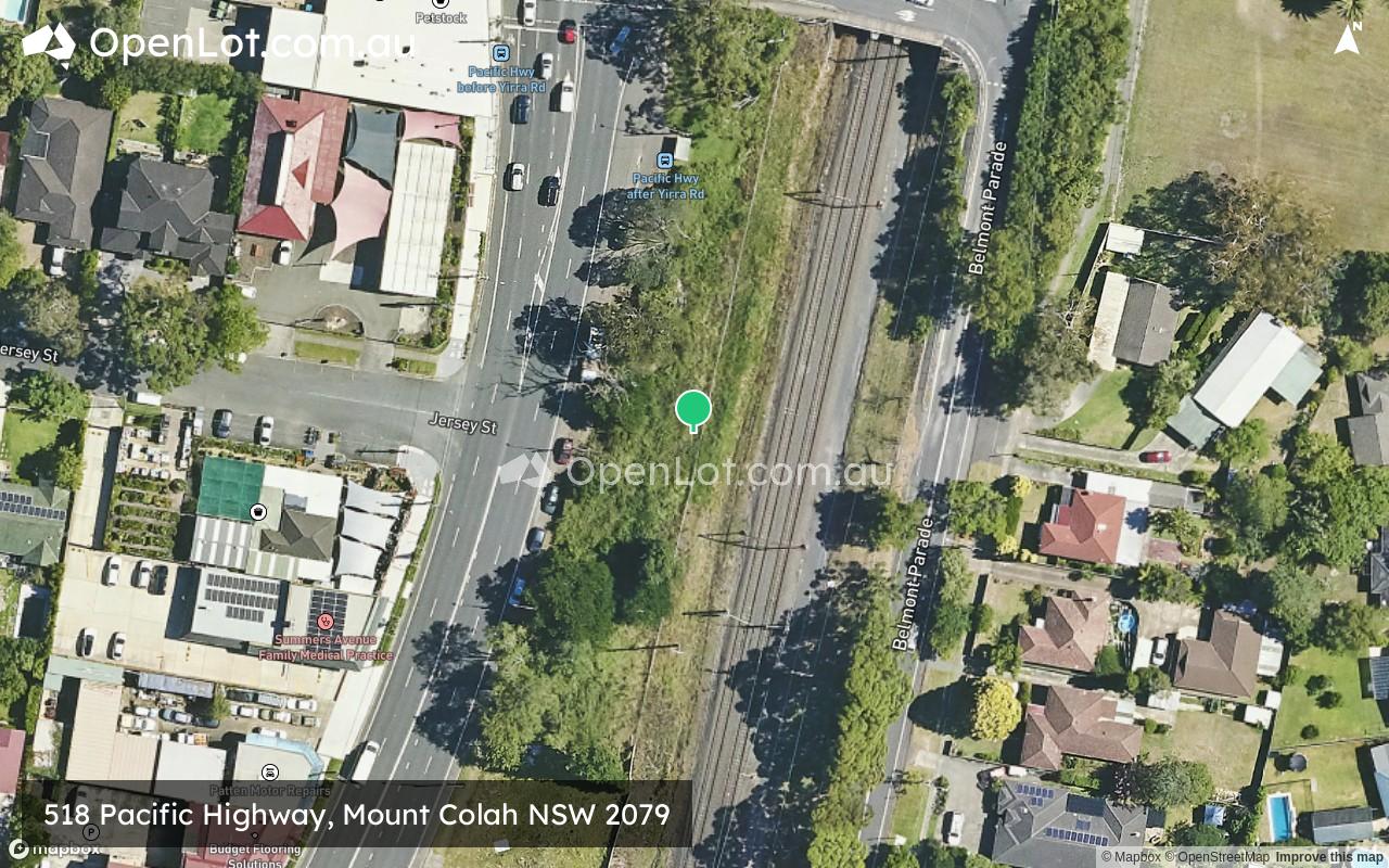 Satellite image for 518 Pacific Highway, Mount Colah NSW 2079