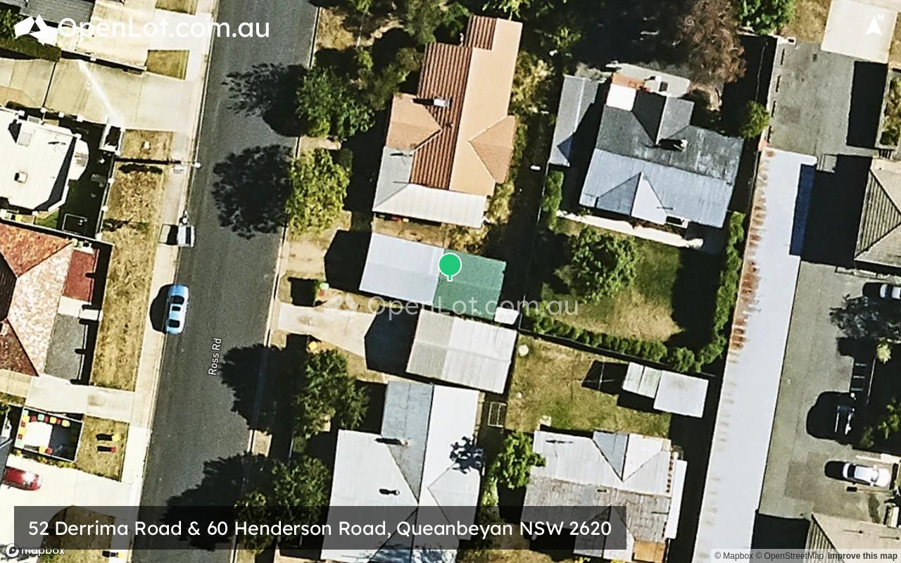 Satellite image for 52 Derrima Road & 60 Henderson Road, Queanbeyan NSW 2620