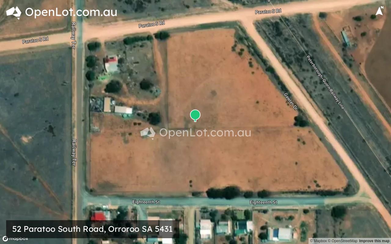 Satellite image for 52 Paratoo South Road, Orroroo SA 5431
