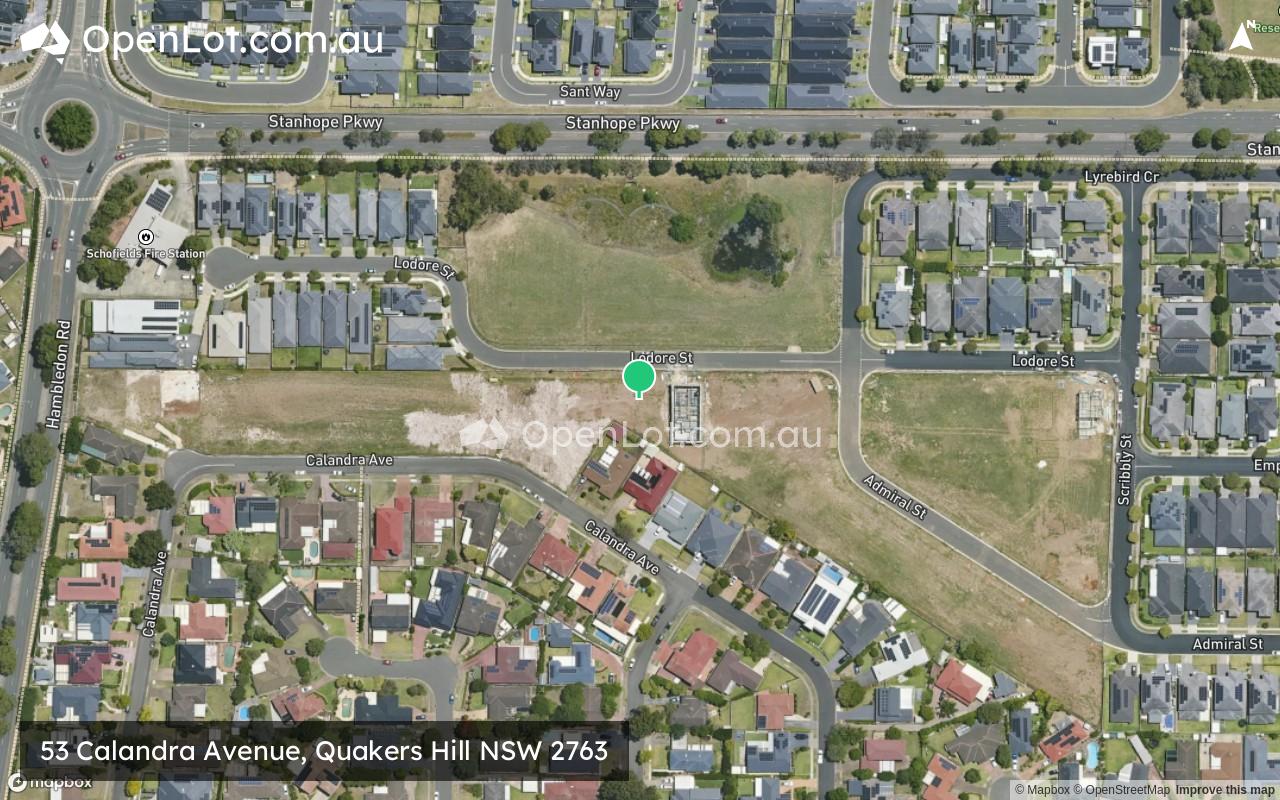 Satellite image for 53 Calandra Avenue, Quakers Hill NSW 2763