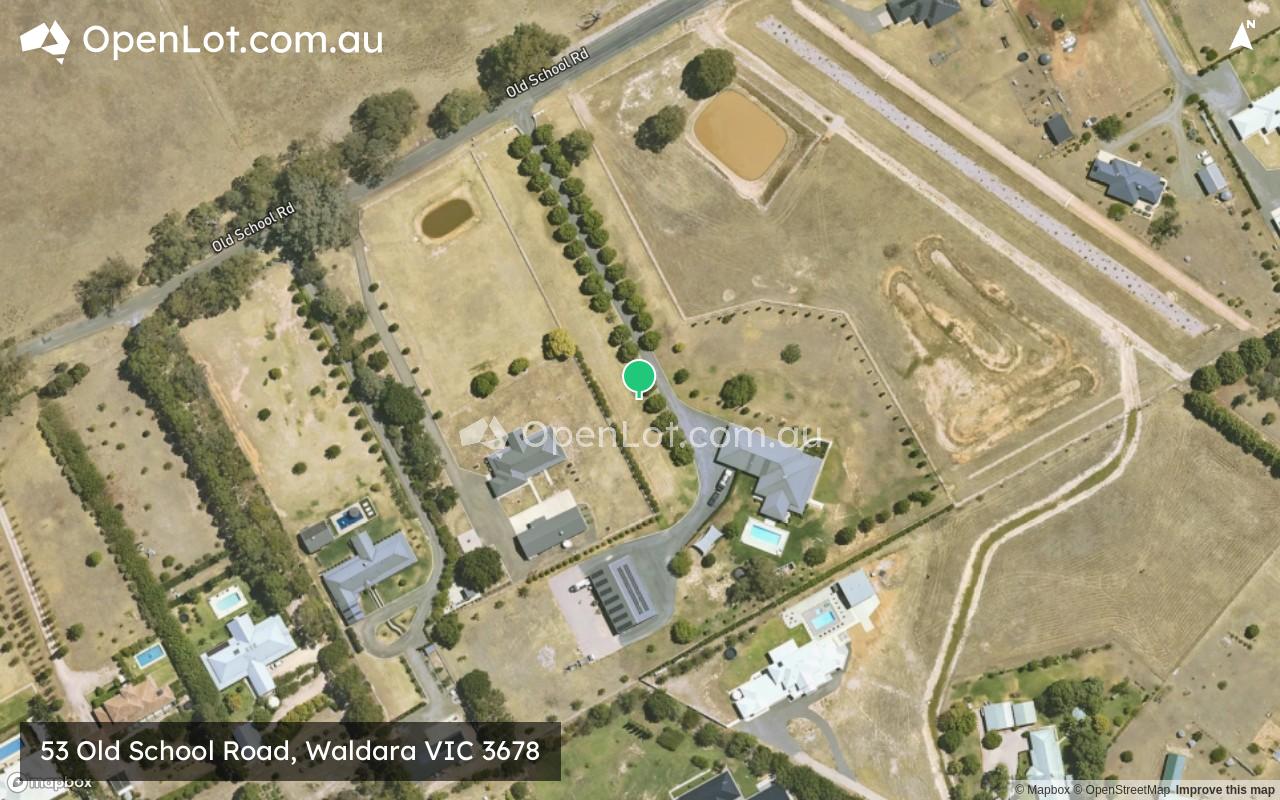 Satellite image for 53 Old School Road, Waldara VIC 3678