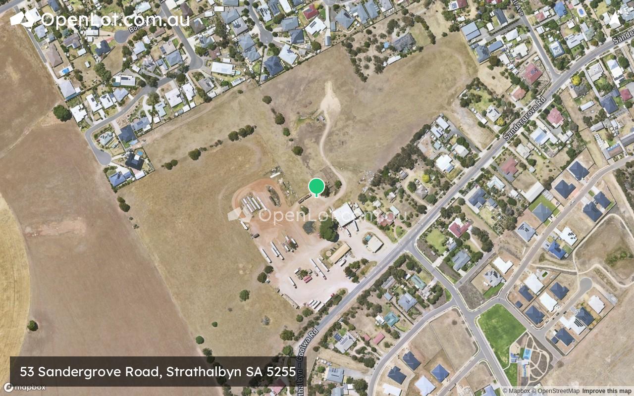 Satellite image for 53 Sandergrove Road, Strathalbyn SA 5255