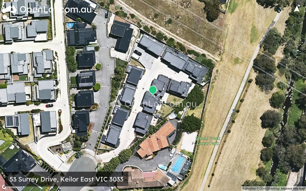 Satellite image for 53 Surrey Drive, Keilor East VIC 3033