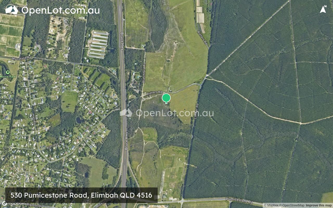 Satellite image for East Elimbah Estate - 530 Pumicestone Road, Elimbah QLD 4516
