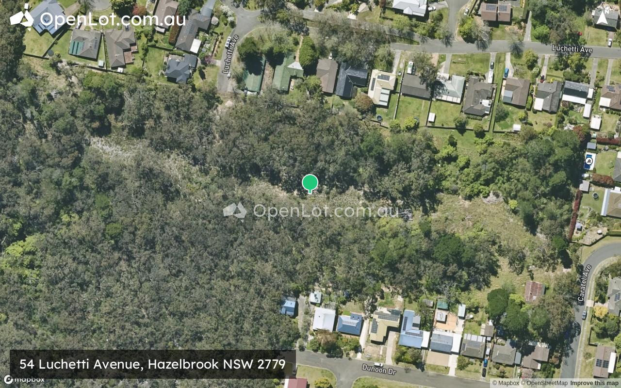 Satellite image for 54 Luchetti Avenue, Hazelbrook NSW 2779
