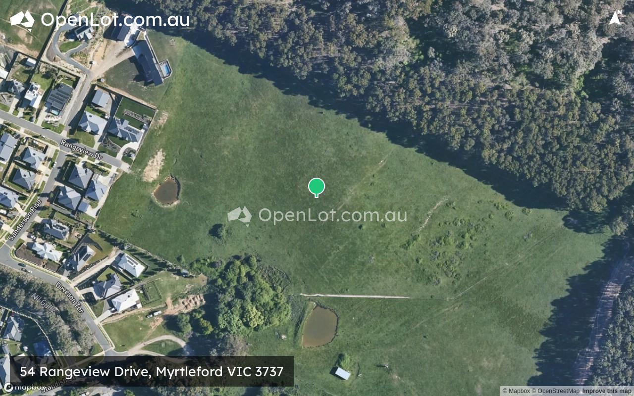 Satellite image for 54 Rangeview Drive, Myrtleford VIC 3737