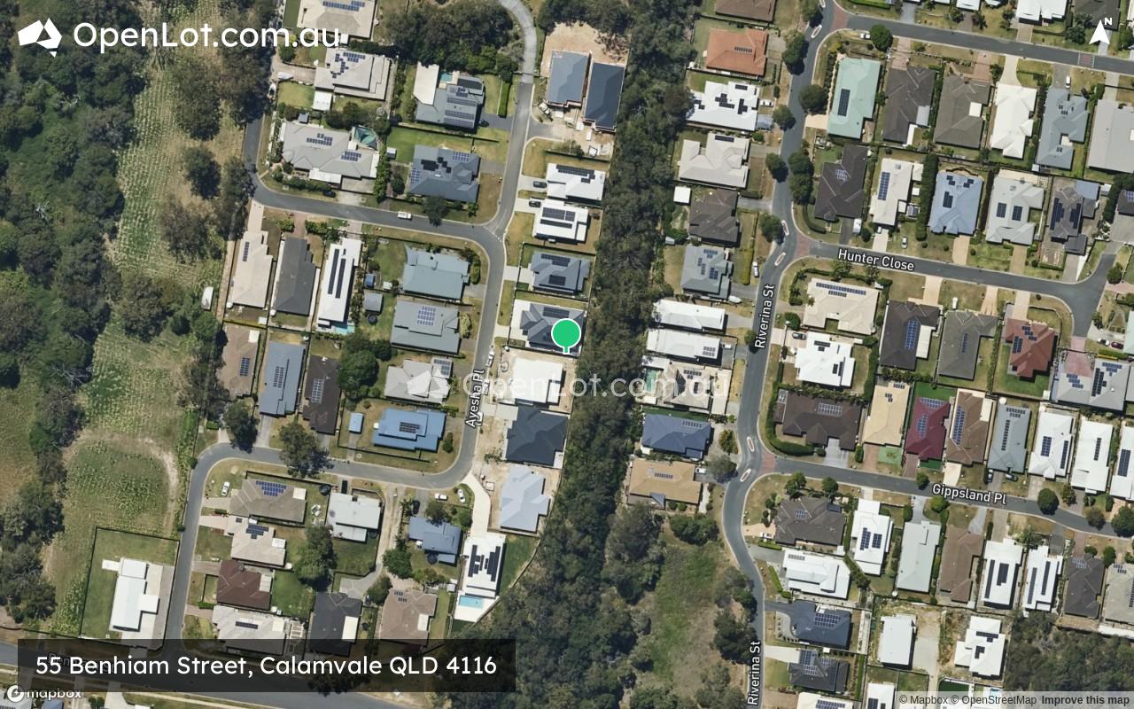 Satellite image for 55 Benhiam Street, Calamvale QLD 4116