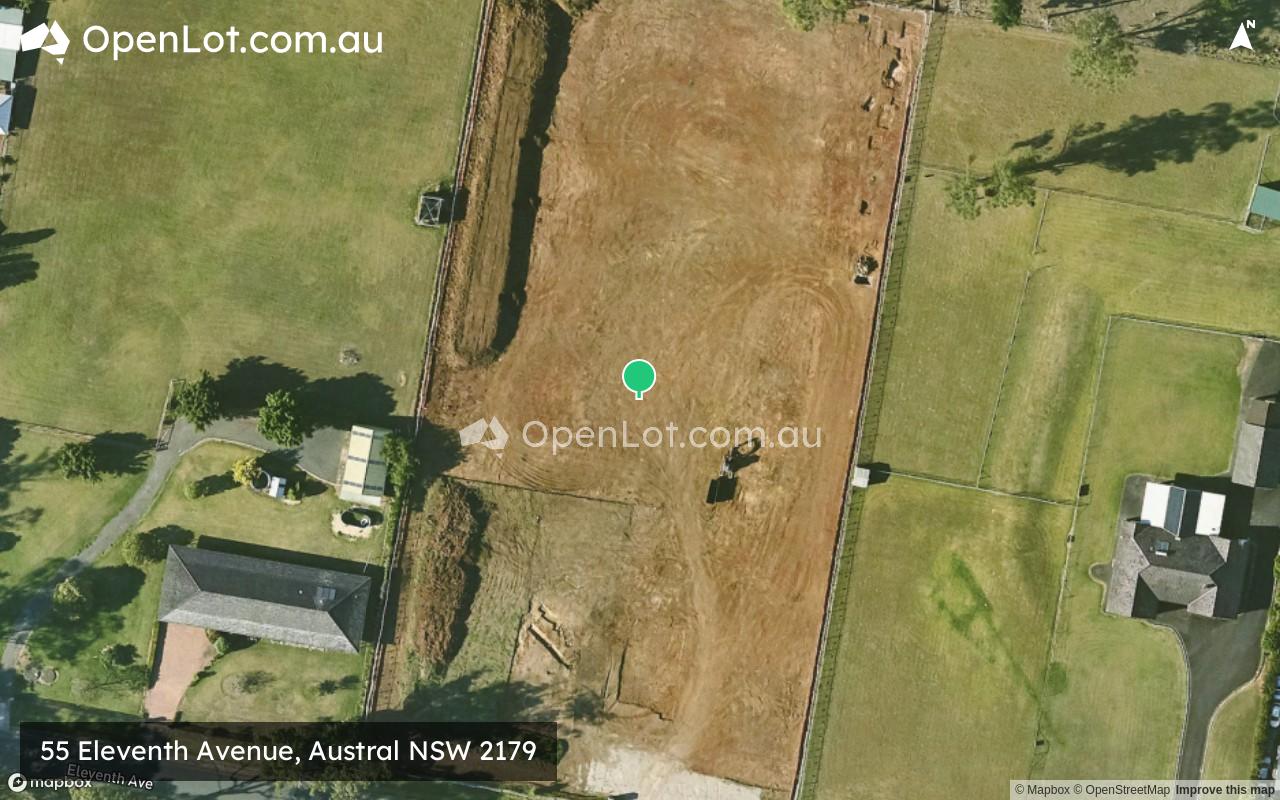 Satellite image for 55 Eleventh Avenue, Austral NSW 2179