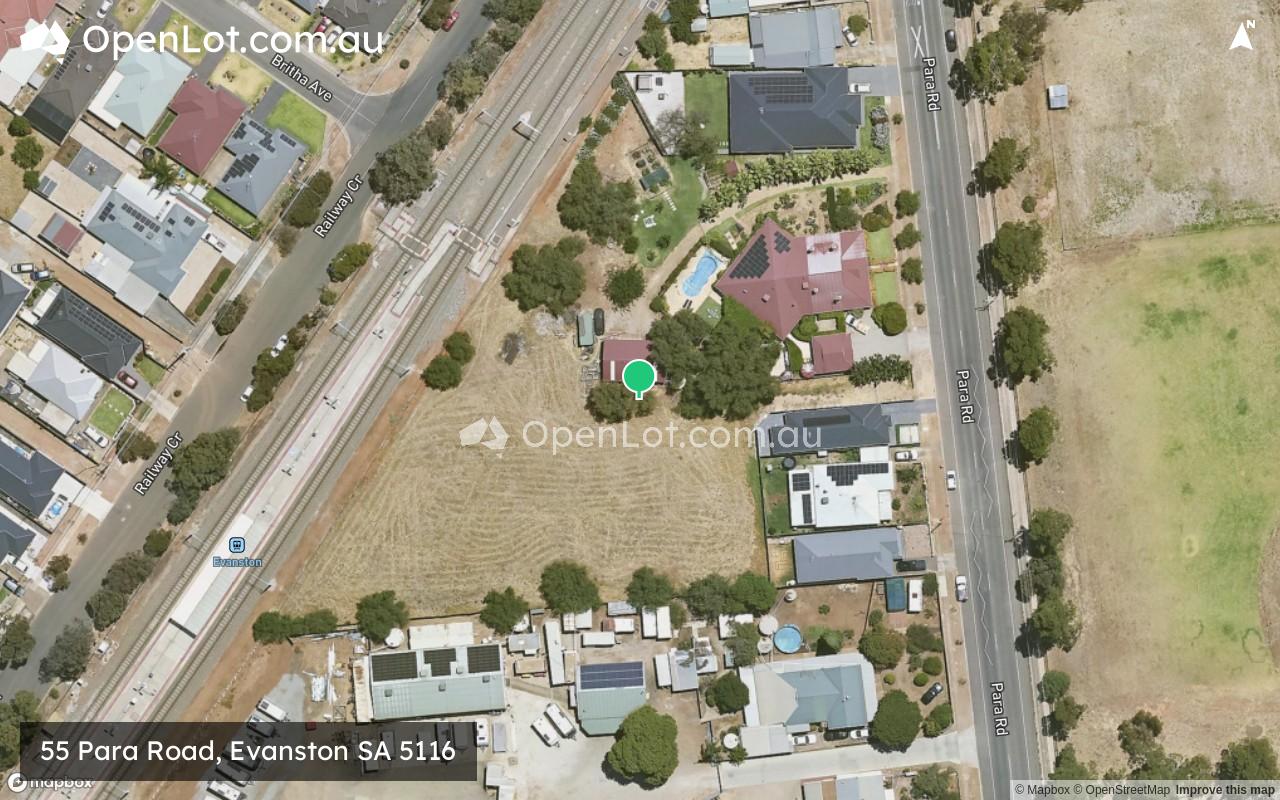 Satellite image for 55 Para Road, Evanston SA 5116