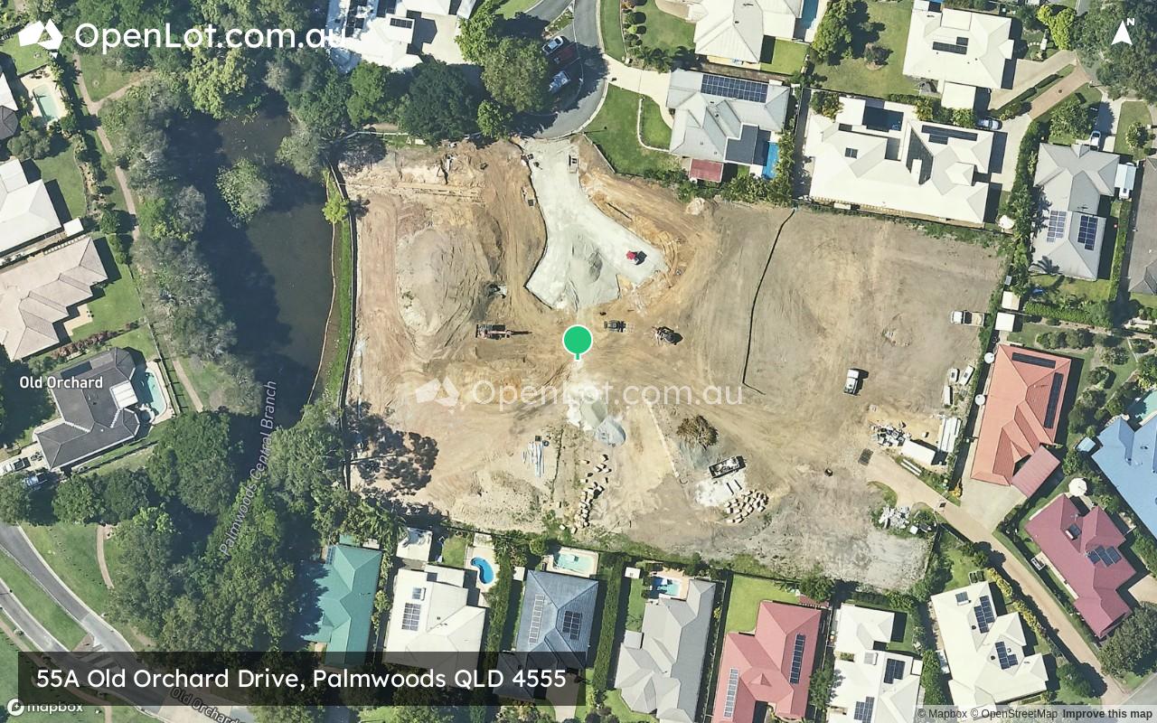 Satellite image for 55A Old Orchard Drive, Palmwoods QLD 4555