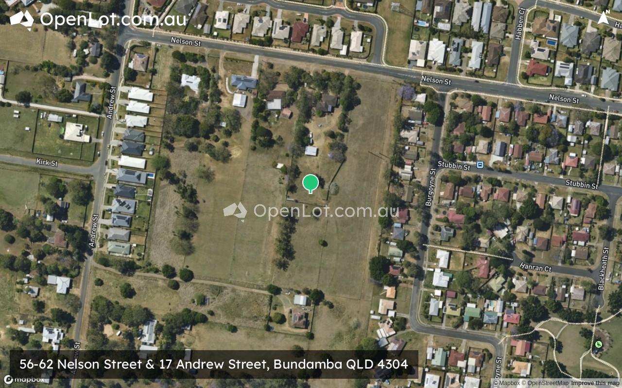 Satellite image for 56-62 Nelson Street & 17 Andrew Street, Bundamba QLD 4304