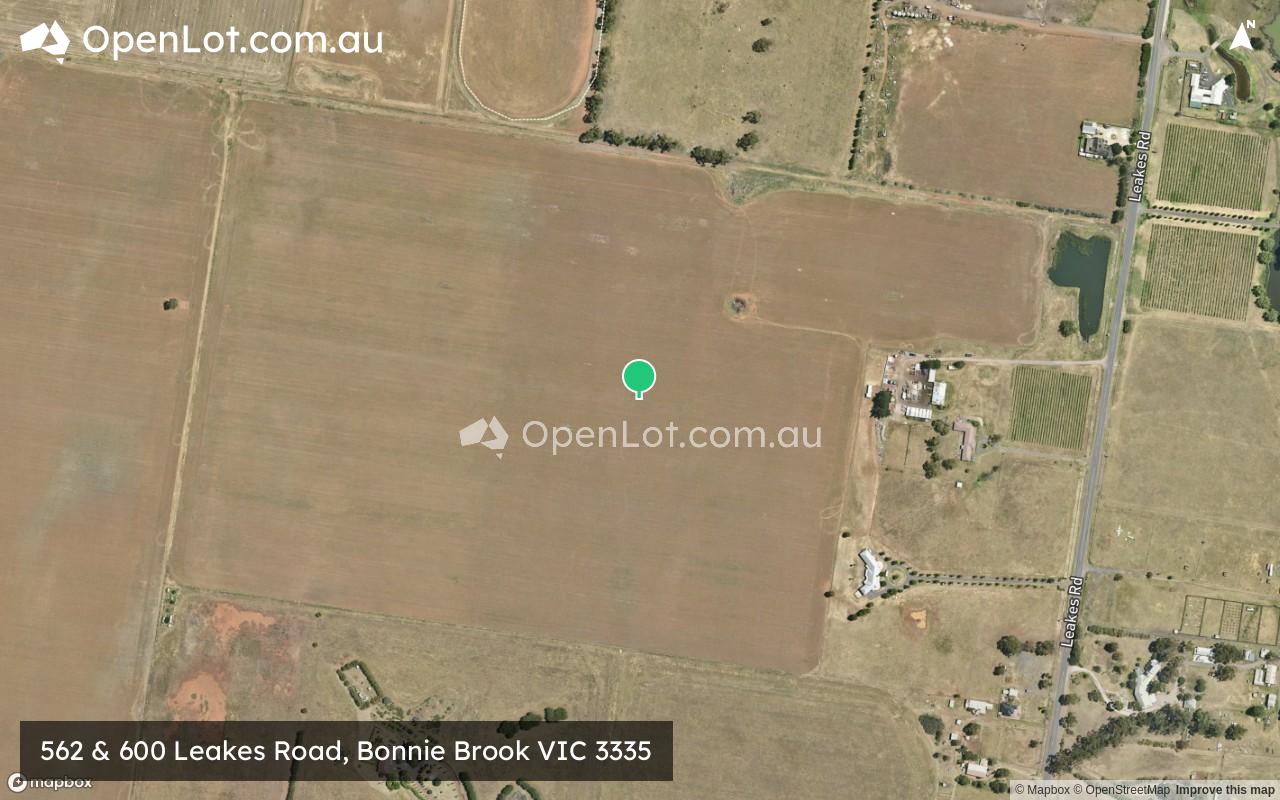 Satellite image for 562 & 600 Leakes Road, Bonnie Brook VIC 3335