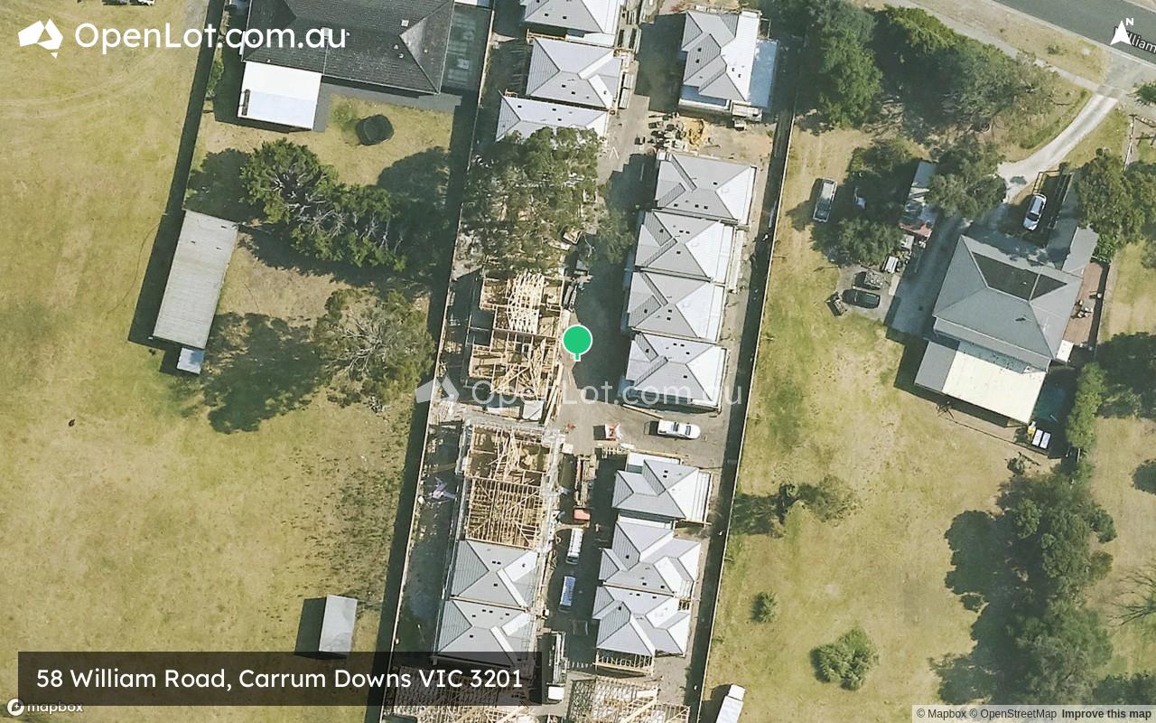 Satellite image for 58 William Road, Carrum Downs VIC 3201