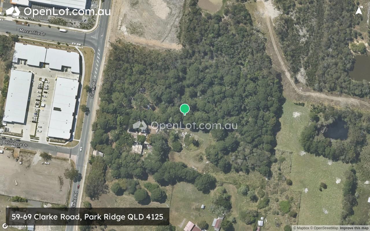 Satellite image for 59-69 Clarke Road, Park Ridge QLD 4125