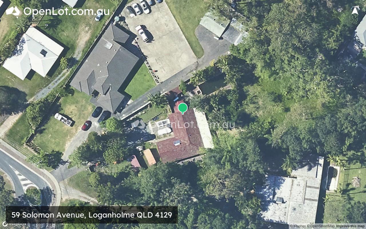 Satellite image for 59 Solomon Avenue, Loganholme QLD 4129