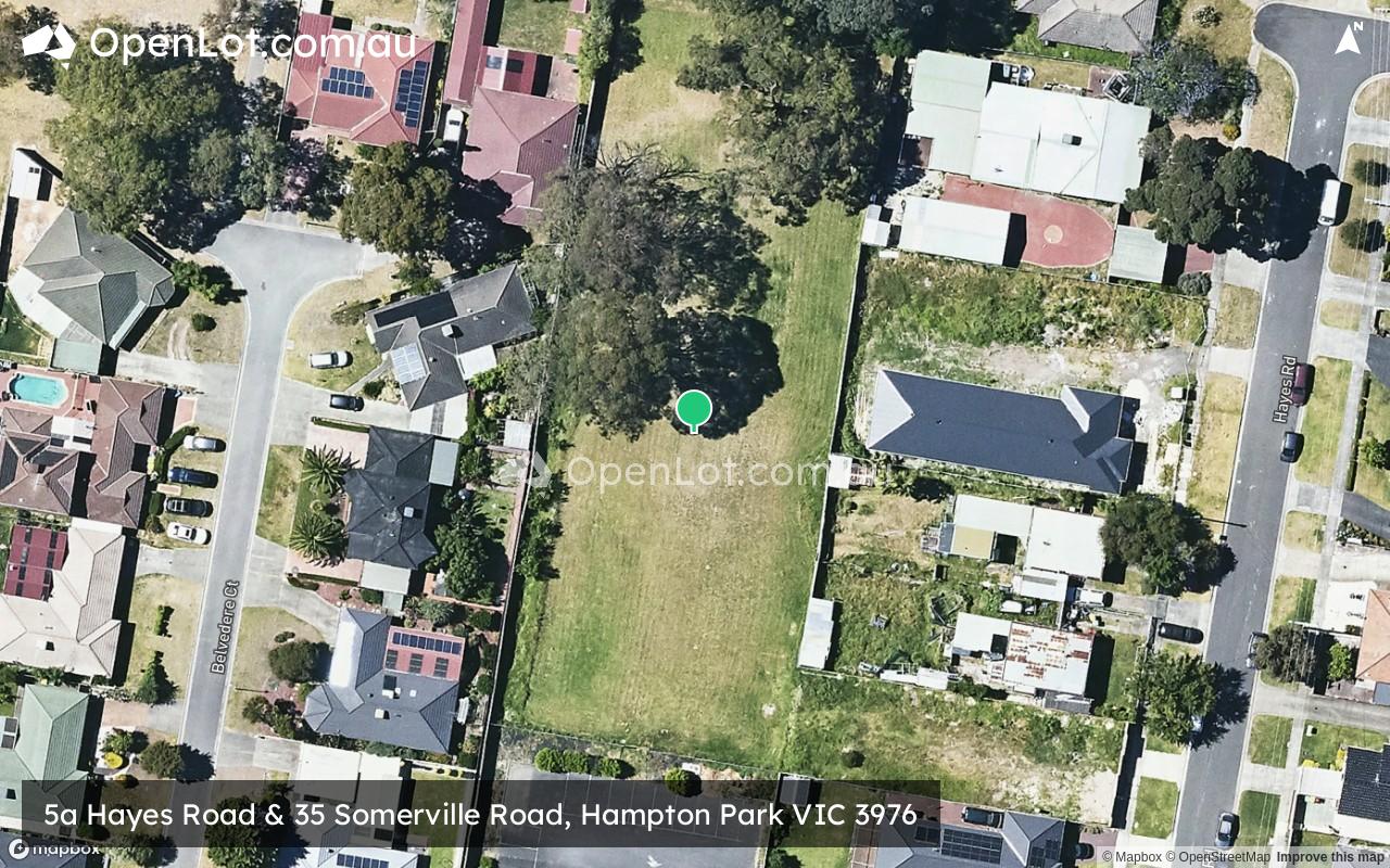Satellite image for 5a Hayes Road & 35 Somerville Road, Hampton Park VIC 3976