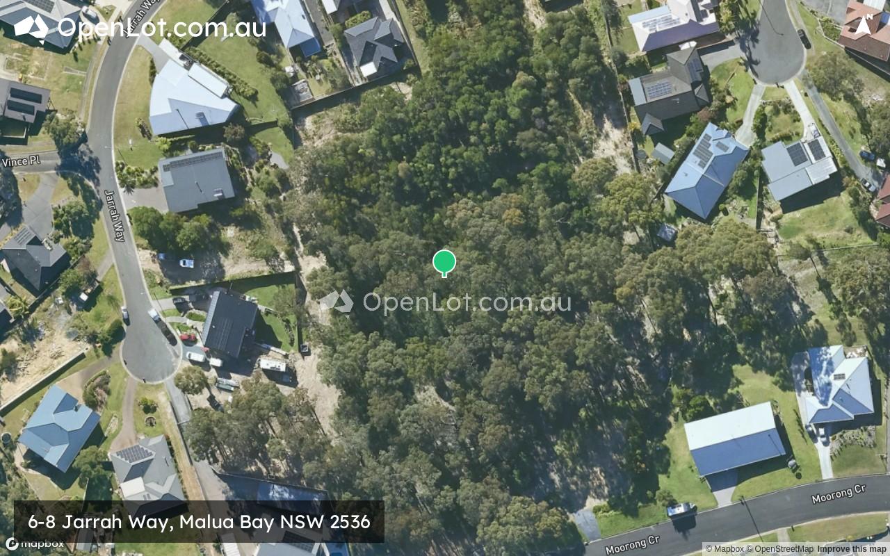 Satellite image for 6-8 Jarrah Way, Malua Bay NSW 2536