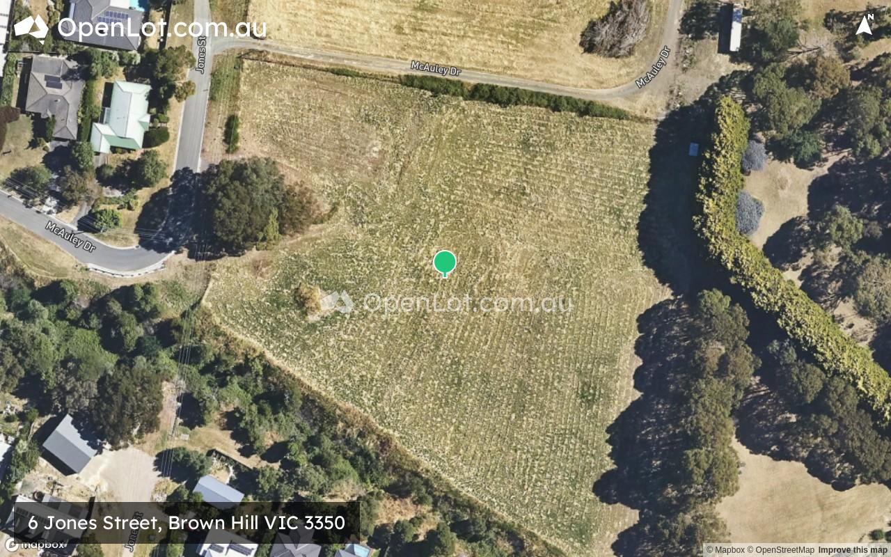 Satellite image for 6 Jones Street, Brown Hill VIC 3350