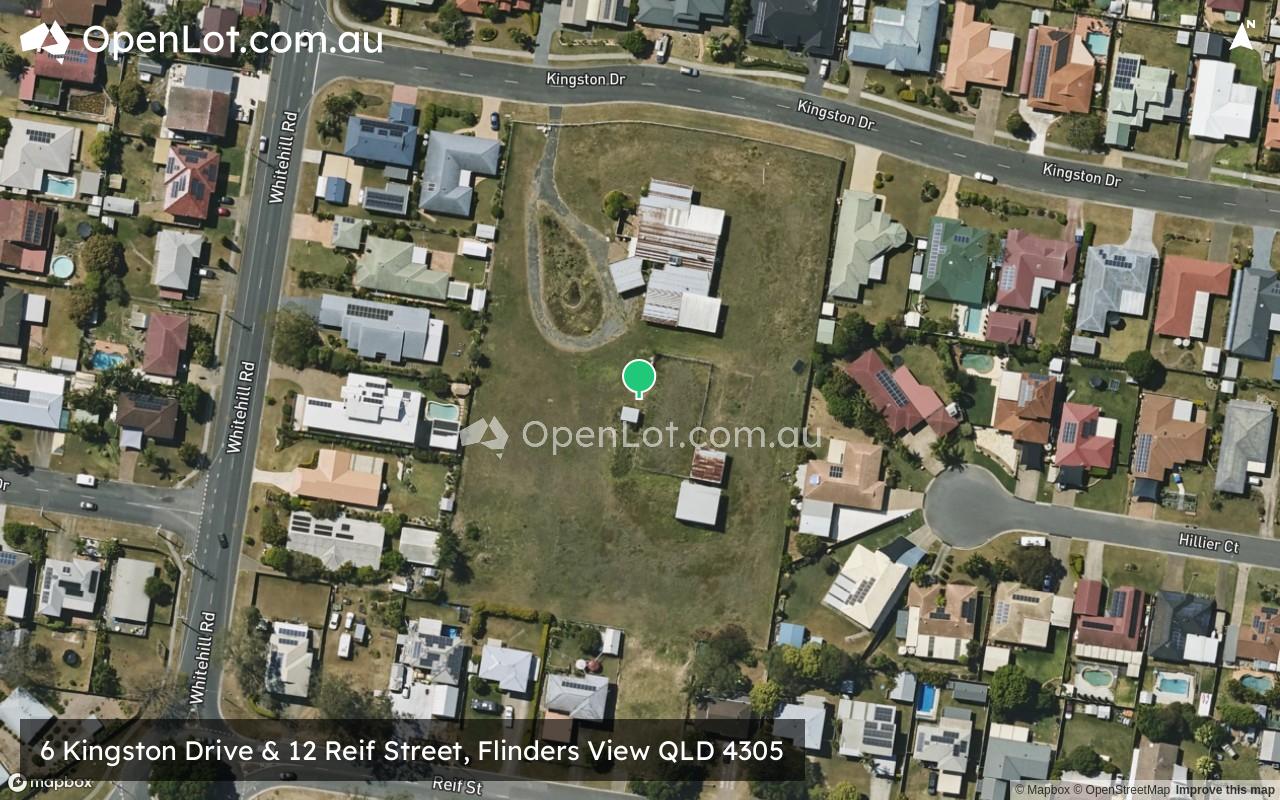 Satellite image for 6 Kingston Drive & 12 Reif Street, Flinders View QLD 4305