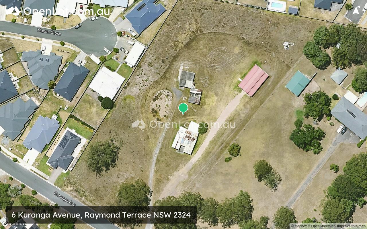 Satellite image for 6 Kuranga Avenue, Raymond Terrace NSW 2324