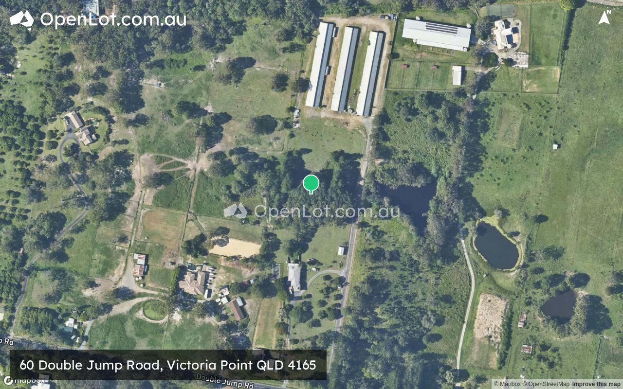 Satellite image for 60 Double Jump Road, Victoria Point QLD 4165