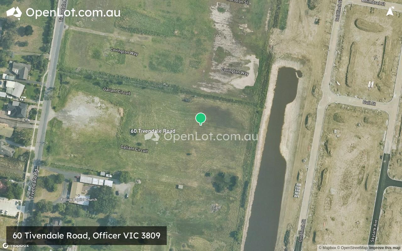Satellite image for 60 Tivendale Road, Officer VIC 3809