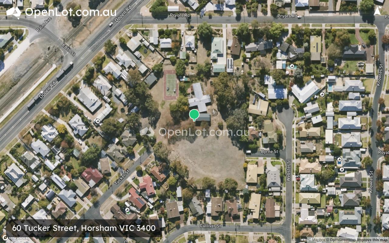 Satellite image for 60 Tucker Street, Horsham VIC 3400